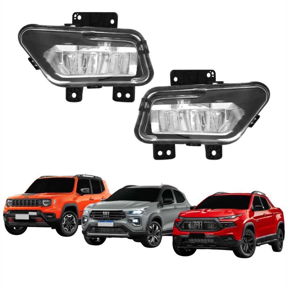 Par Farol Auxiliar De Milha Jeep Renegade 2022 2023 Fiat Pulse Toro