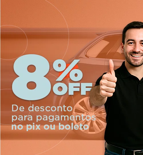 8% Desconto no Pix ou Boleto