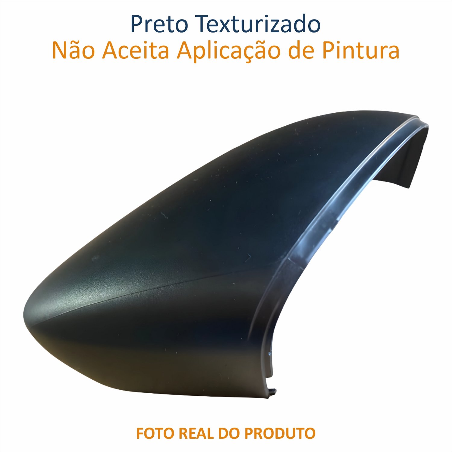 Capa Retrovisor Vw Gol G6 2013 Até 2016 METAGAL Sem Furo Texturizado Lado Direito Passageiro