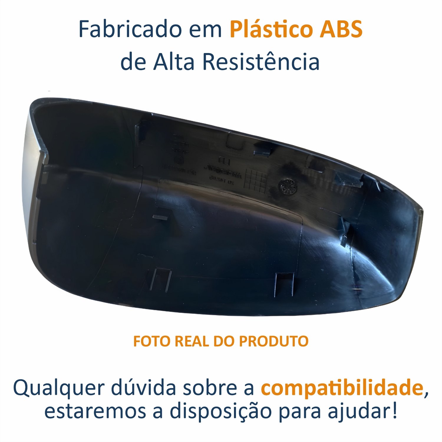 Capa Retrovisor Vw Golf 2013 2014 METAGAL Sem Furo Texturizado Lado Esquerdo Motorista