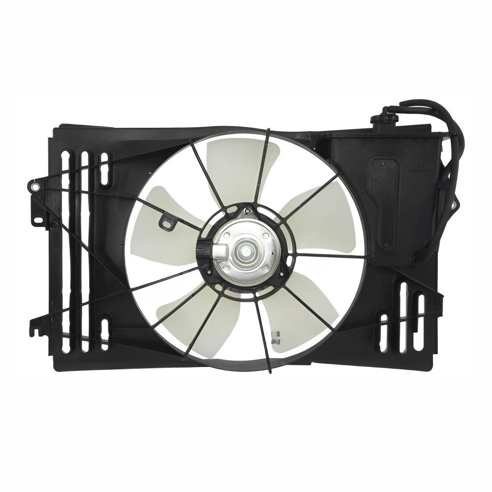 Eletroventilador Ventoinha Com Defletor Toyota Fielder 2002 Até 2008 Toyota Corolla 2002 Até 2008  Com Ar Condicionado Com Reservatorio