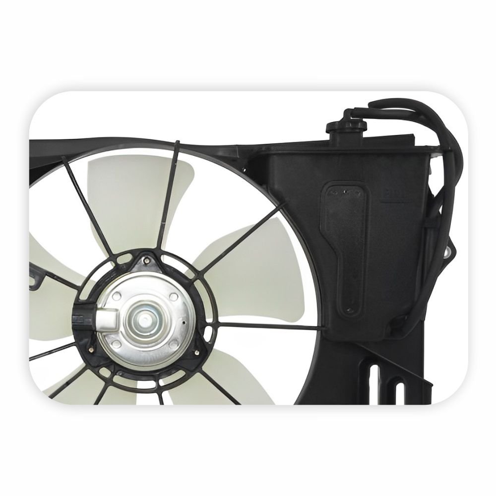 Eletroventilador Ventoinha Com Defletor Toyota Fielder 2002 Até 2008 Toyota Corolla 2002 Até 2008  Com Ar Condicionado Com Reservatorio