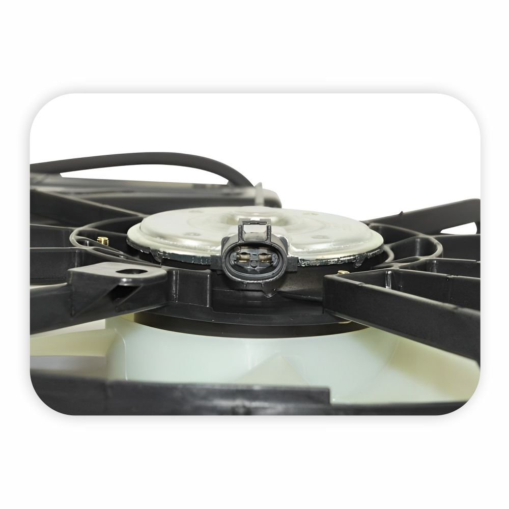 Eletroventilador Ventoinha Com Defletor Toyota Fielder 2002 Até 2008 Toyota Corolla 2002 Até 2008  Com Ar Condicionado Com Reservatorio