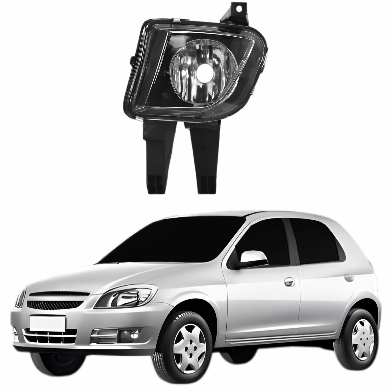 Farol Auxiliar De Milha Gm Celta 2007 Até 2015 Lado Esquerdo Motorista Farol Auxiliar De Milha Gm Celta 2007 Até 2015 Lado Esquerdo Motorista