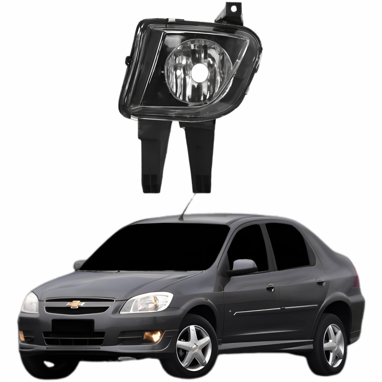 Farol Auxiliar De Milha Gm Prisma 2007 Até 2012 Lado Esquerdo Motorista Farol Auxiliar De Milha Gm Prisma 2007 Até 2012 Lado Esquerdo Motorista