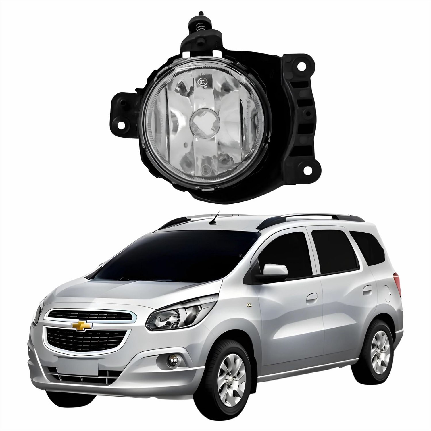 Farol Auxiliar De Milha Gm Spin 2012 2013 2014 2015 2016 Lado Esquerdo ...