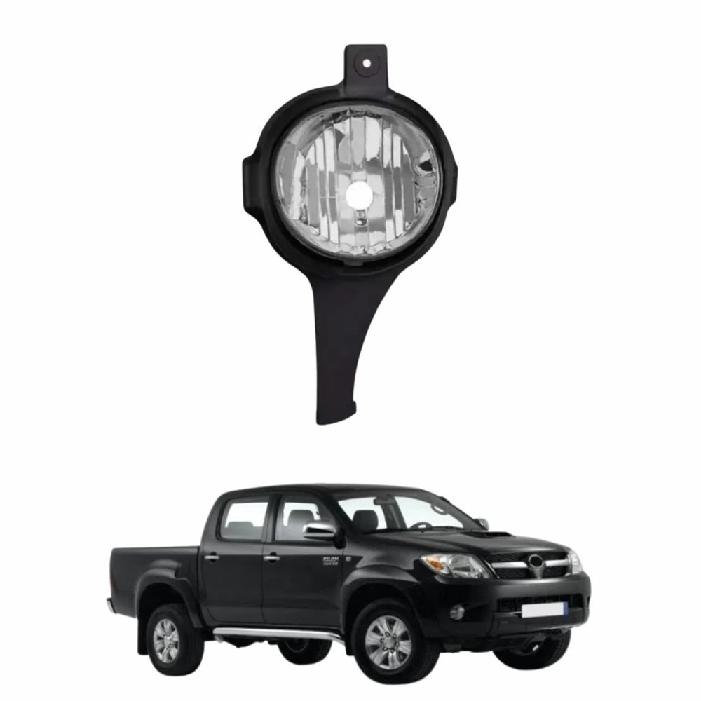 Farol Auxiliar de Milha Toyota Hilux SRV 2005 2006 2007 2008 Lado Direito Passageiro Farol Auxiliar de Milha Toyota Hilux SRV 2005 2006 2007 2008 Lado Direito Passageiro