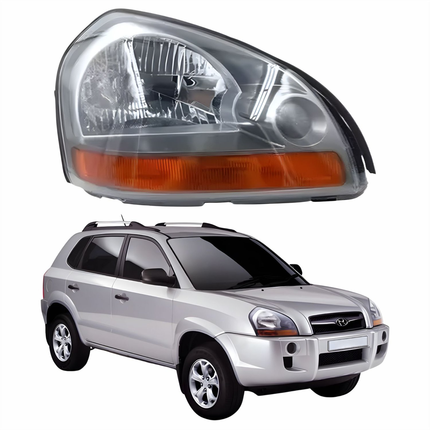 Farol hyundai tucson 05/16 pisca ambar ld - Castelo Auto Peças