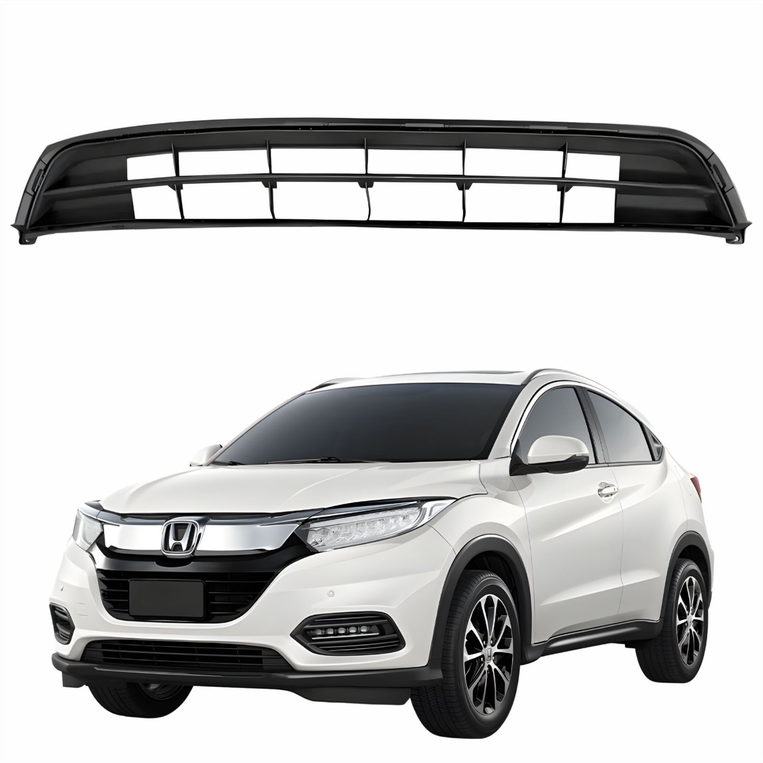 Grade p-choque honda hrv 19/21 preta central - Castelo Auto Peças