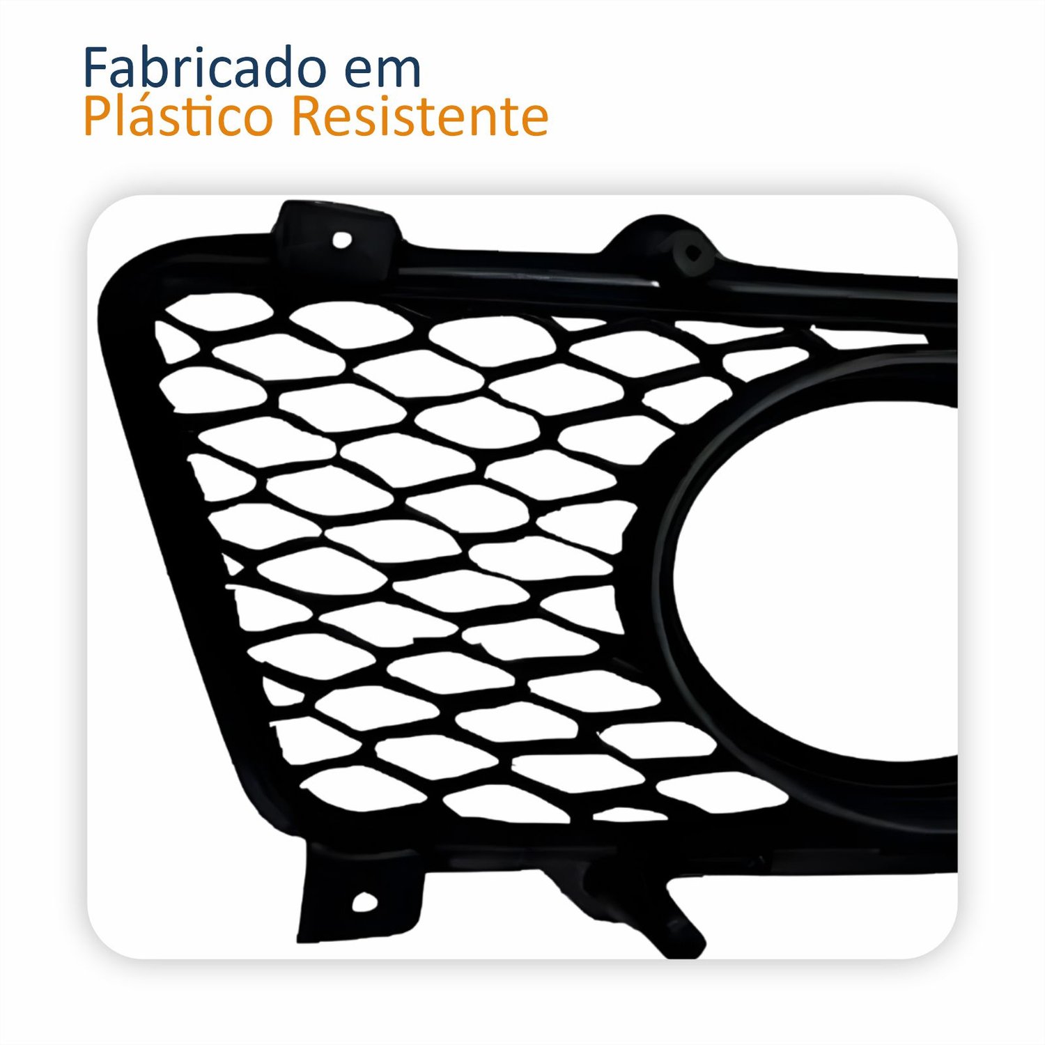 Grade Parachoque Kia Sportage 2009 2010 Com Furo Aro Prata Lado Direito Passageiro