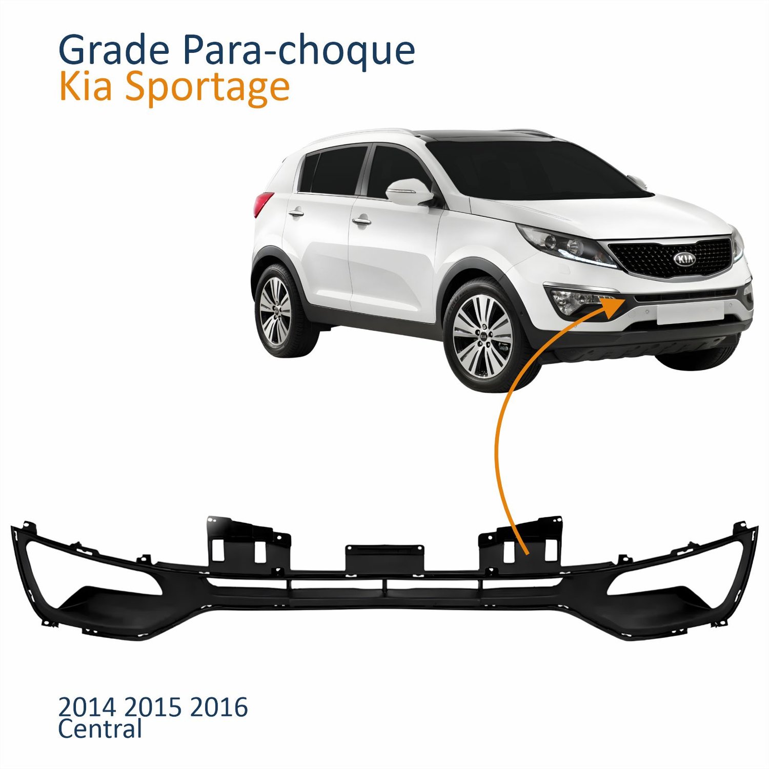 Grade Parachoque Kia Sportage 2014 2015 2016 Central