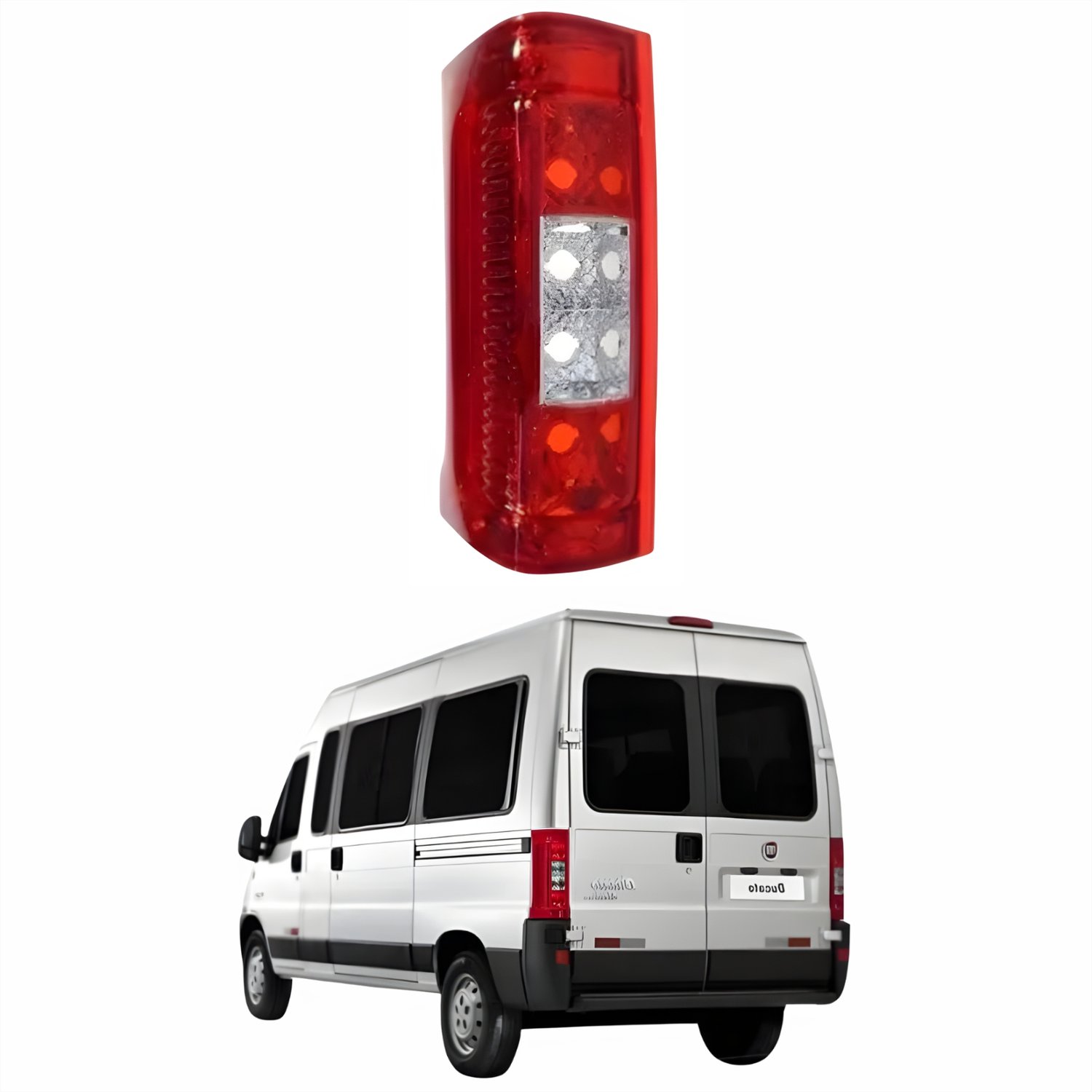 Lanterna Fiat Ducato 2003 Até 2017 Bicolor Lado Esquerdo Motorista
