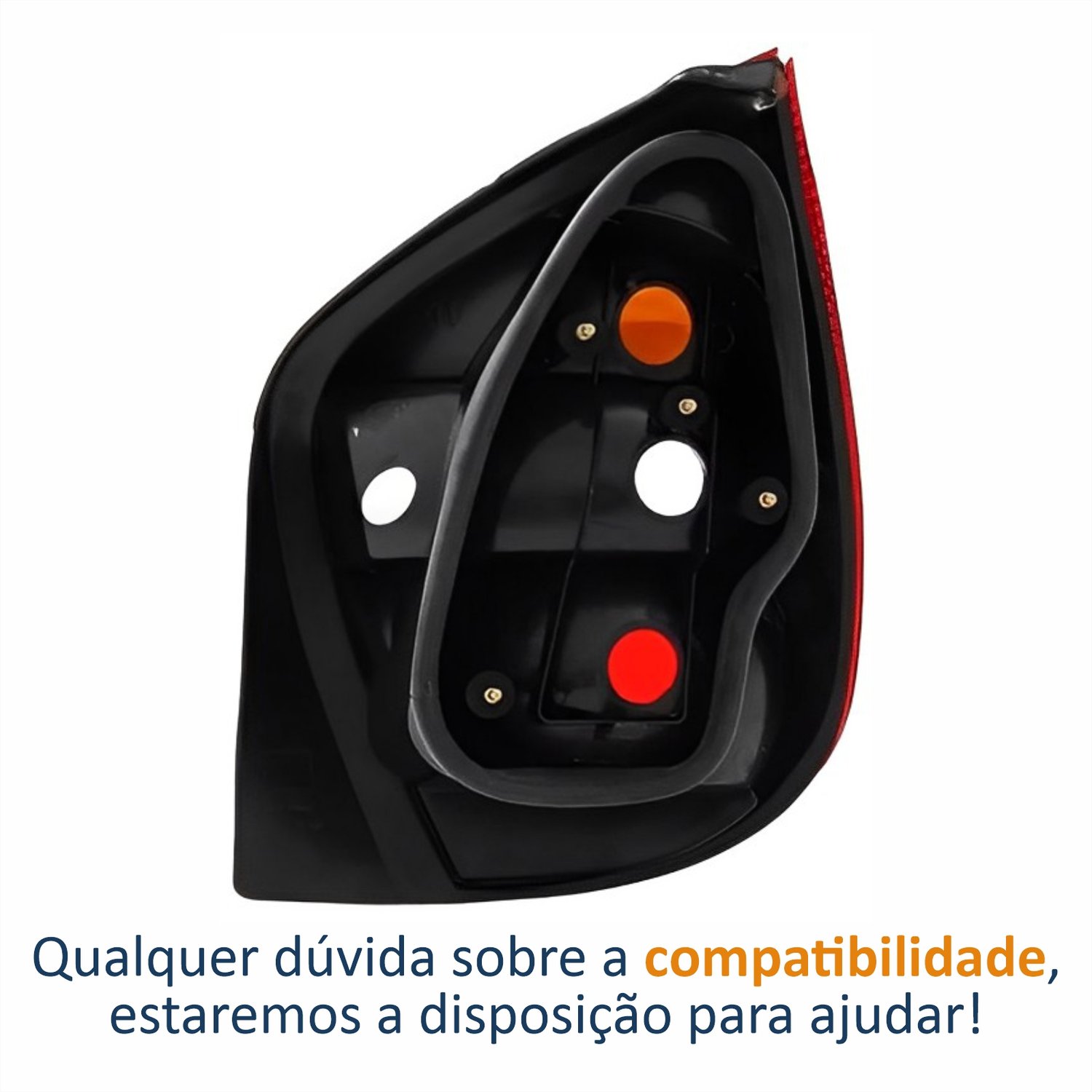 Lanterna Fiat Palio G2 2001 Até 2004 Tricolor Carcaça Preta Lado Esquerdo Motorista