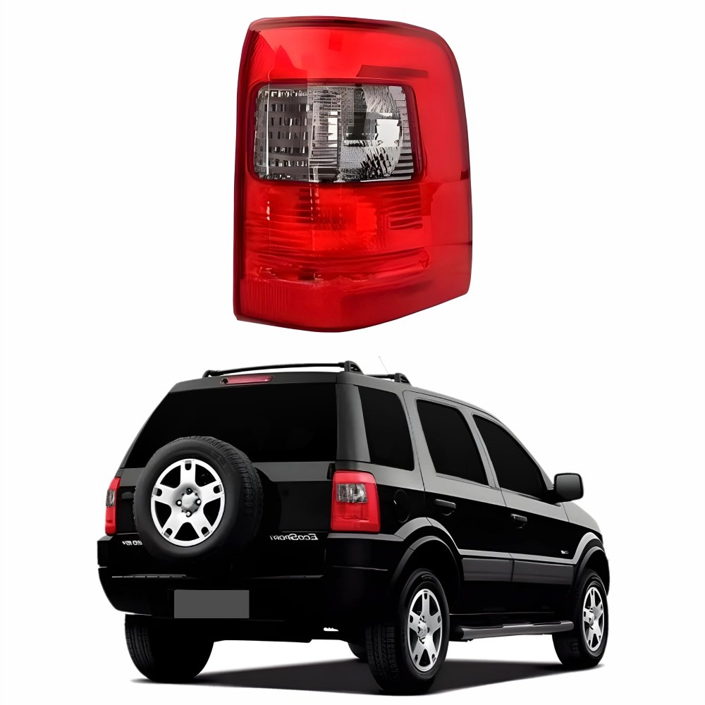 Lanterna Traseira Ford Ecosport 4x4 2004 2005 2006 2007 2008 Bicolor Fume Lado Direito Passageiro
