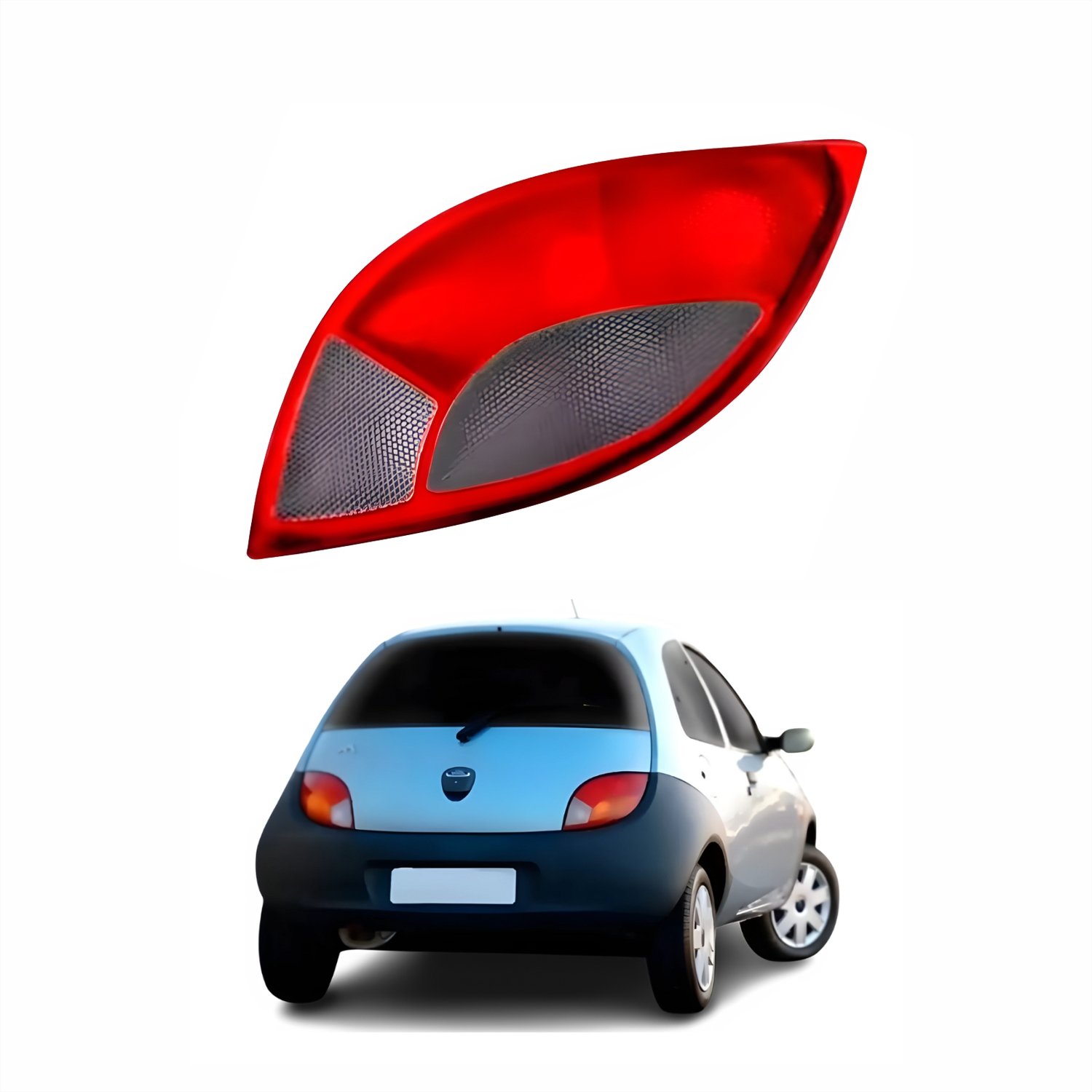 Lanterna Ford Ka 1997 Até 2002 Bicolor Fumê Lado Direito Passageiro