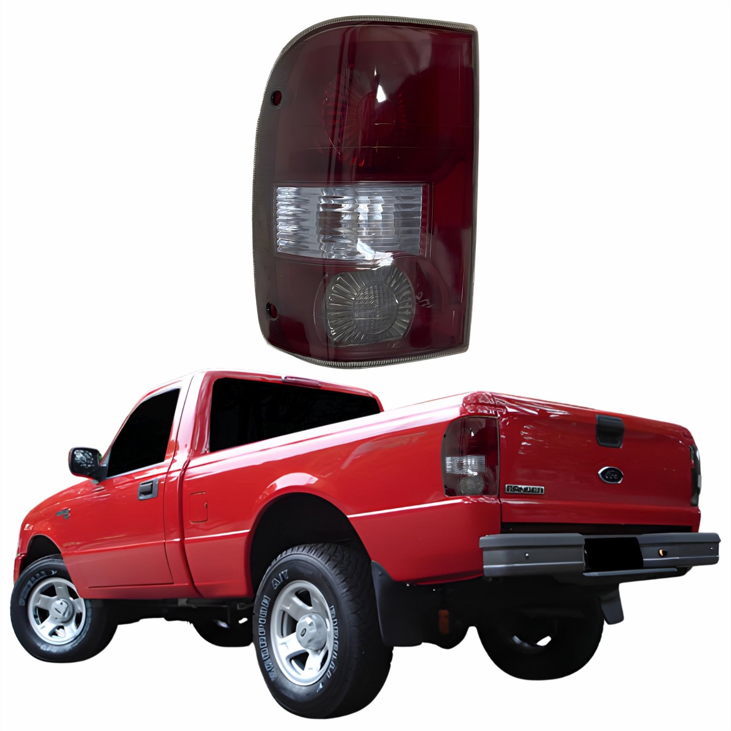 Lanterna Ford Ranger 2005 2006 2007 2008 2009 Fumê Claro Lado Esquerdo Motorista