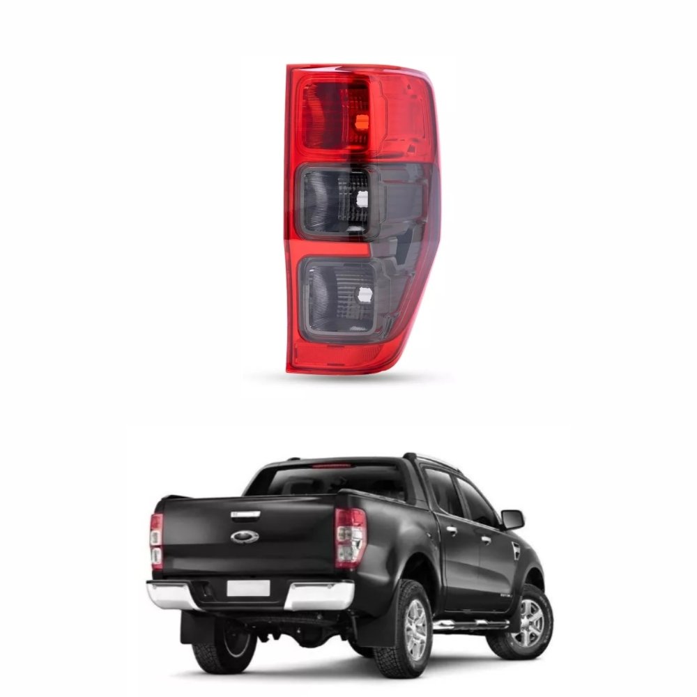 Lanterna Ford Ranger 2013 Até 2018 Bicolor Fumê Lado Direito Passageiro