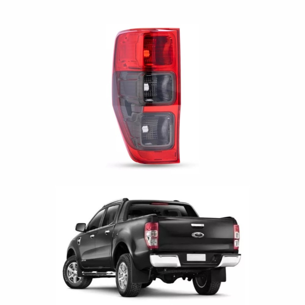 Lanterna Ford Ranger 2013 Até 2018 Bicolor Fumê Lado Esquerdo Motorista