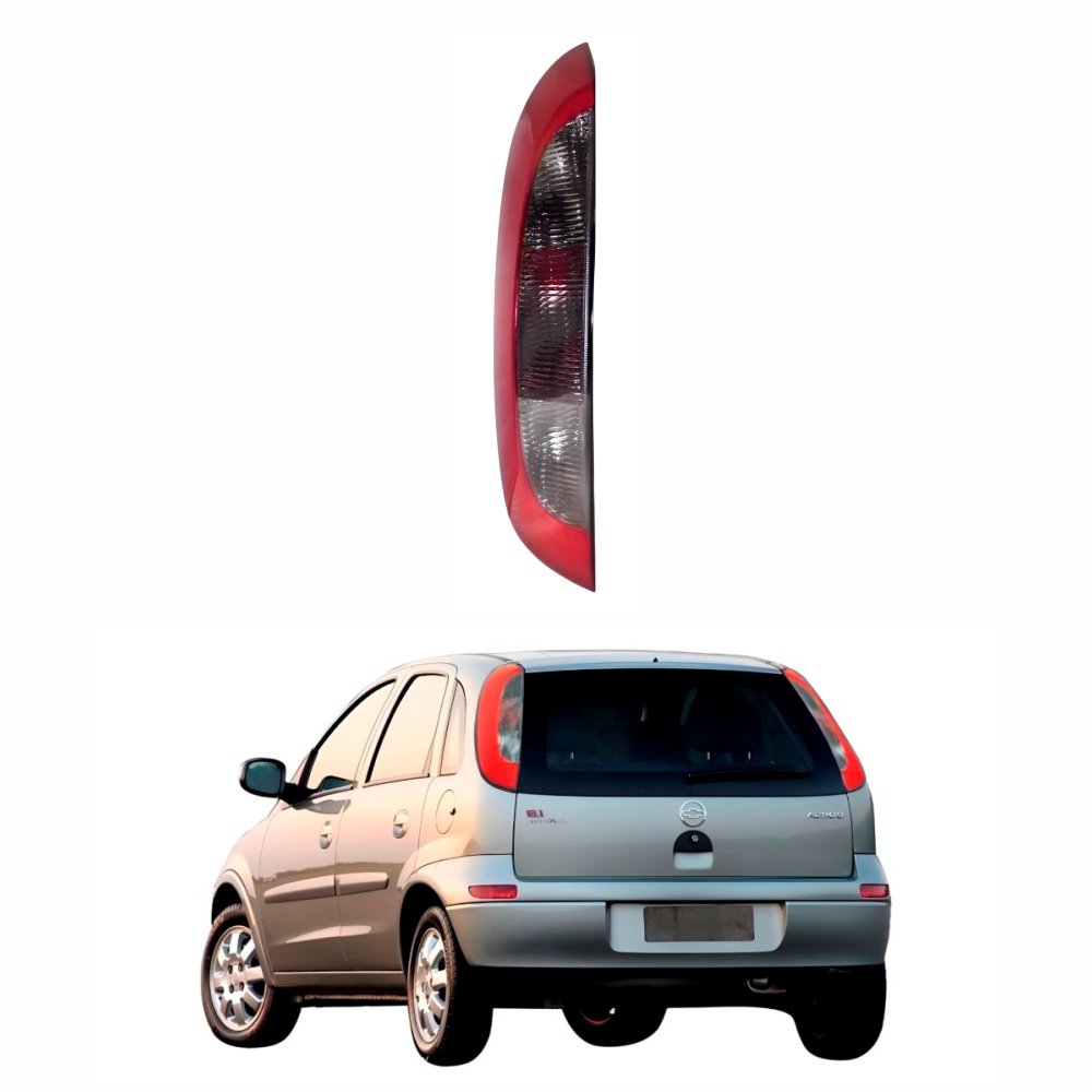 Lanterna Gm Corsa Hatch Frente Montana 2003 Até 2012 Bicolor Fumê Lado Esquerdo Motorista