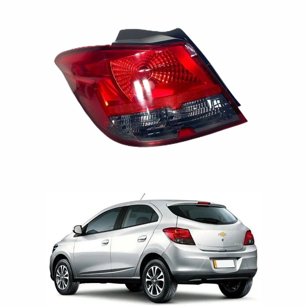 Lanterna Gm Onix 2012 Até 2016 Onix Joy 2017 Até 2019 Bicolor Fumê Lado Esquerdo Motorista