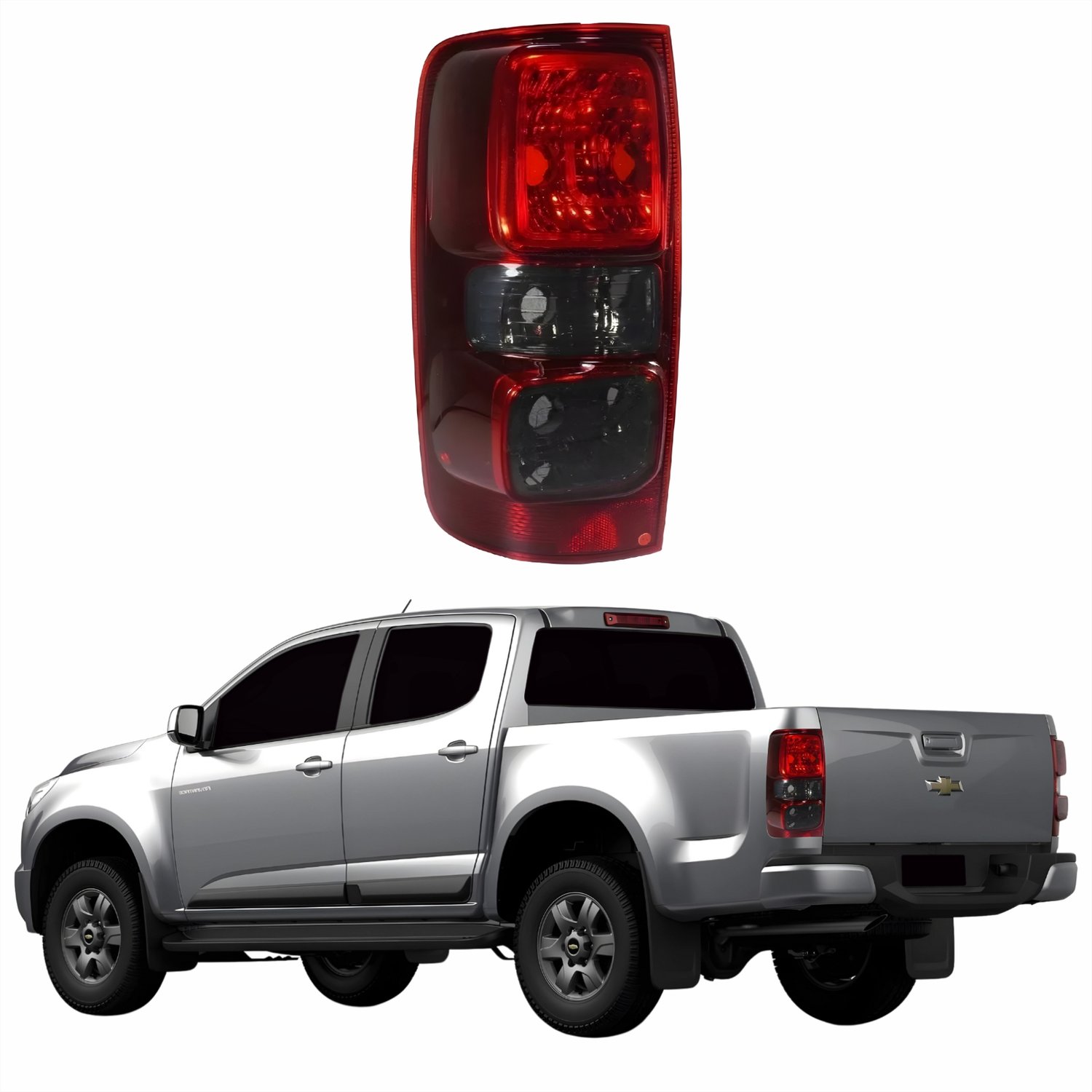 Lanterna Gm S-10 2012 Até 2022 Fumê Sem Led Lado Esquerdo Motorista