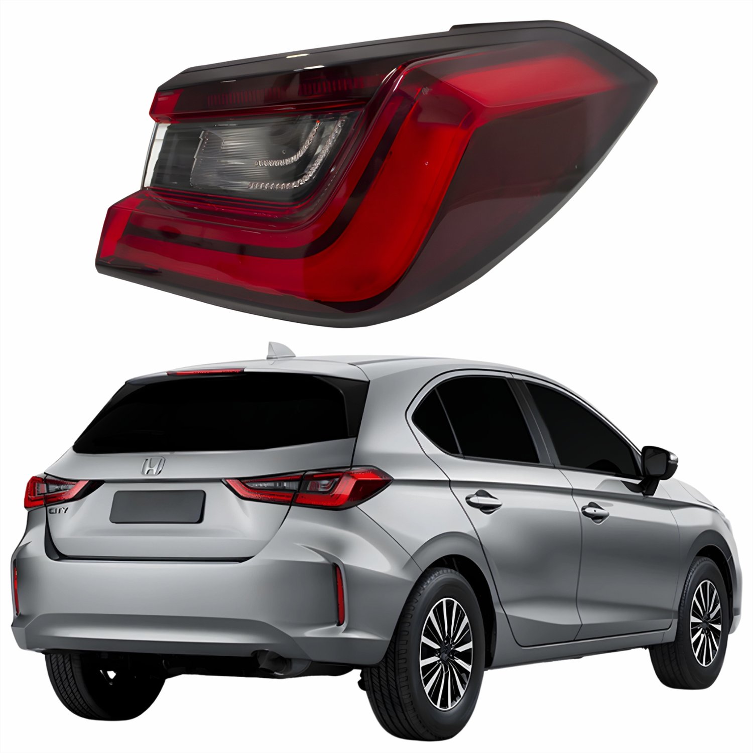Lanterna honda city 21/24 hatch ld - Castelo Auto Peças