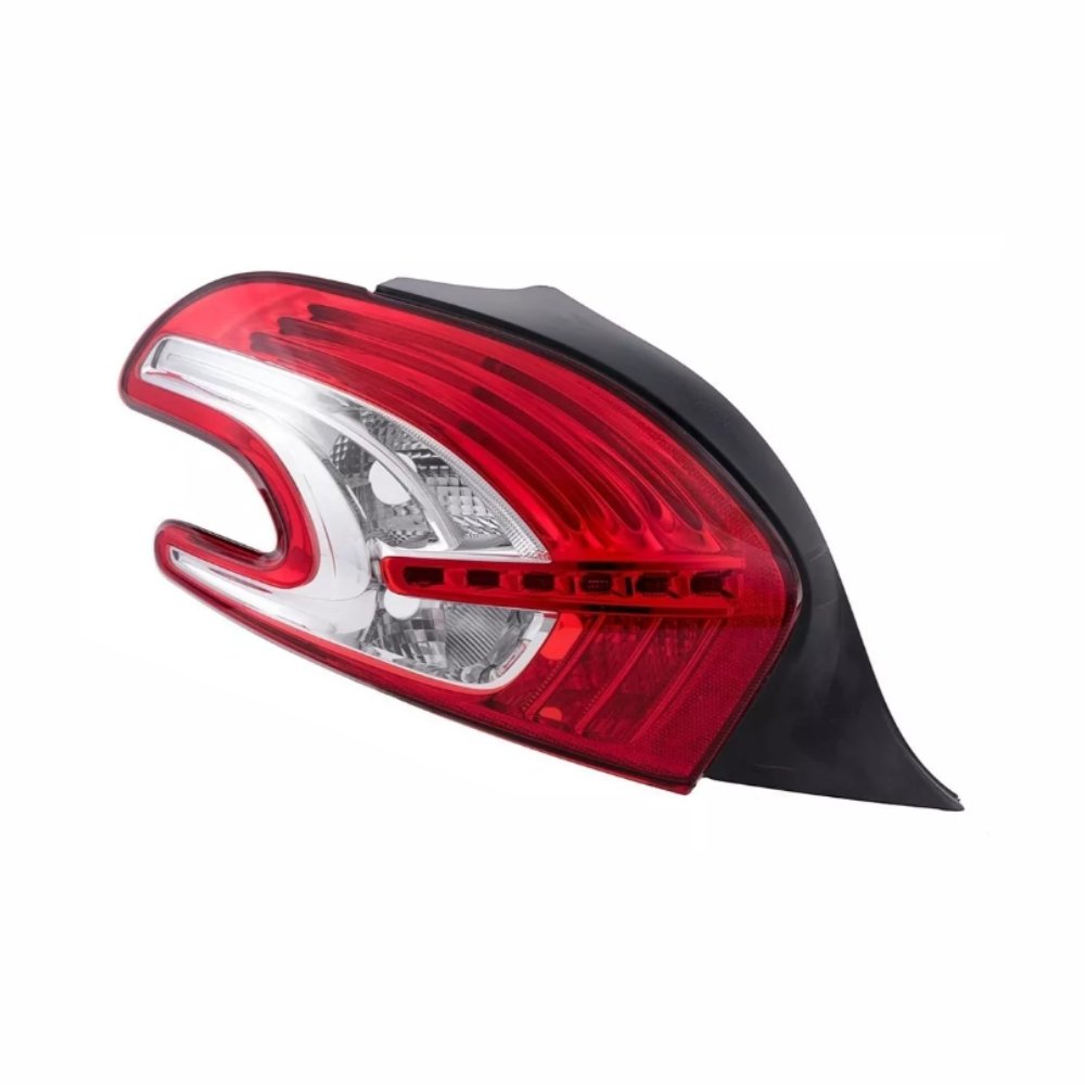 Lanterna Peugeot 208 2013 Até 2018 Bicolor Cristal Lado Esquerdo Motorista