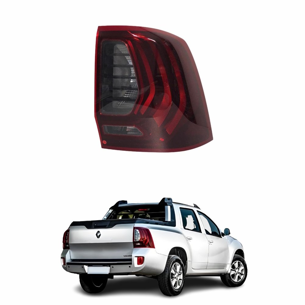 Lanterna Renault Oroch 2016 2017 2018 2019 2020 2021 2022 Bicolor Fumê Lado Direito Passageiro