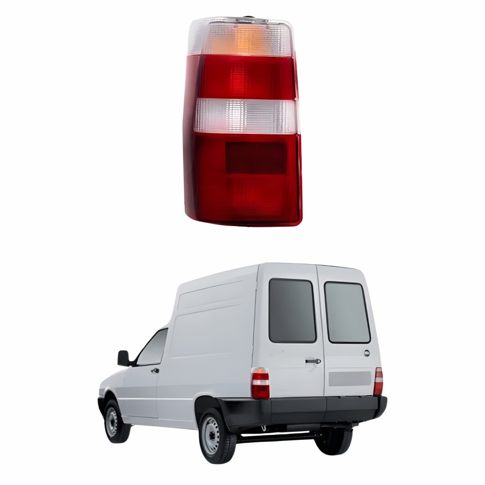 Lanterna Traseira Fiat Fiorino 1986 Até 1997 Bicolor Lado Esquerdo Motorista