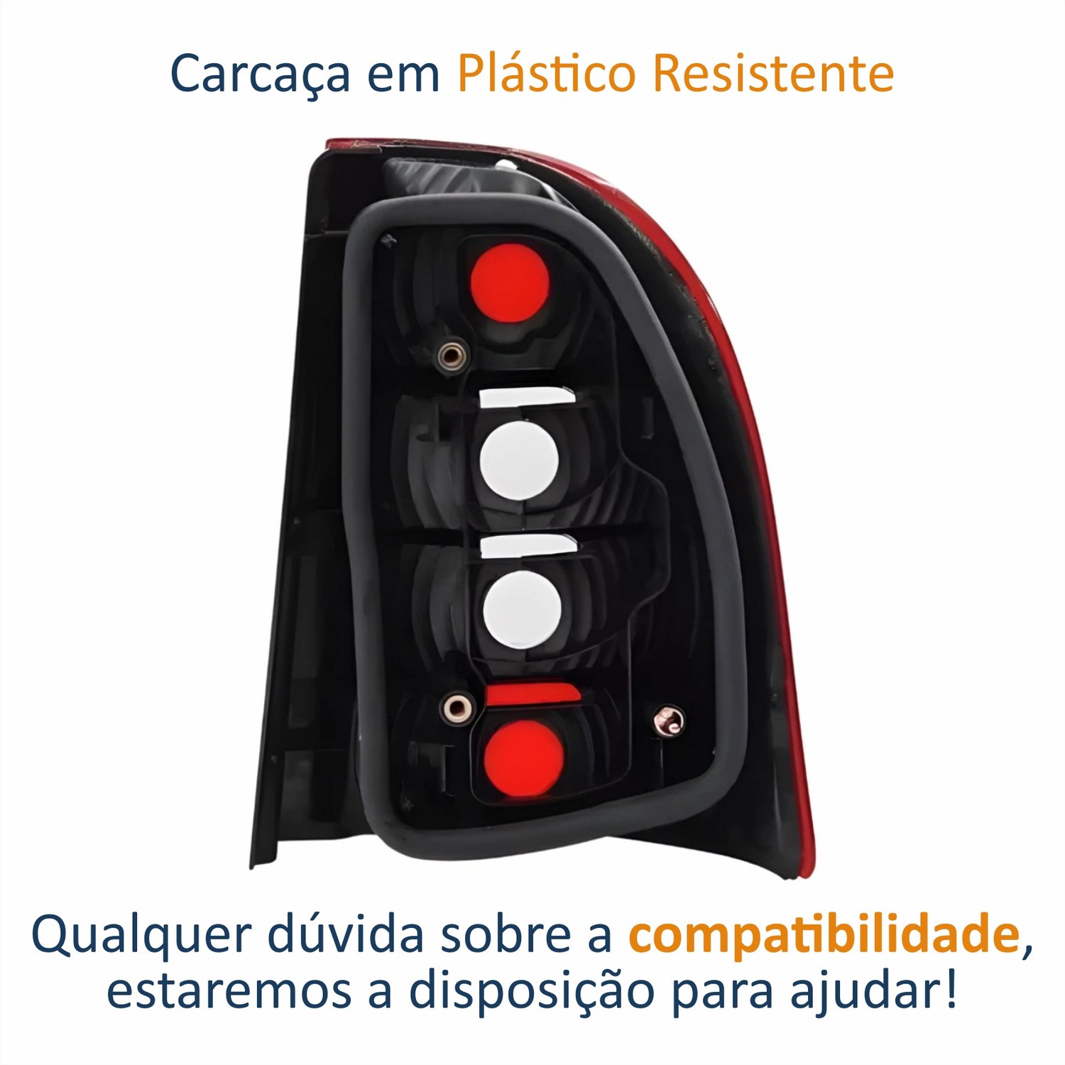 Lanterna Traseira Fiat Strada 2005 Até 2008 Bicolor Lado Esquerdo Motorista