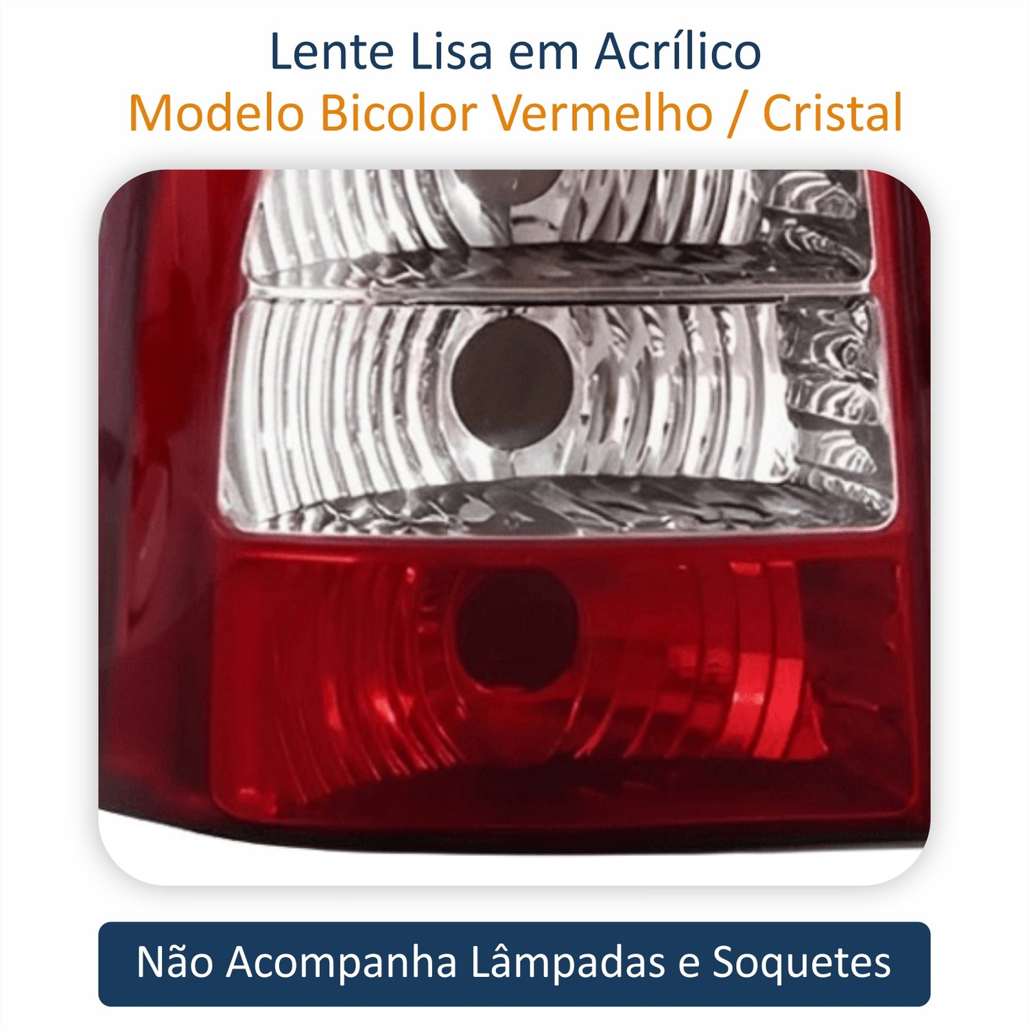 Lanterna Traseira Fiat Strada 2005 Até 2008 Bicolor Lado Esquerdo Motorista