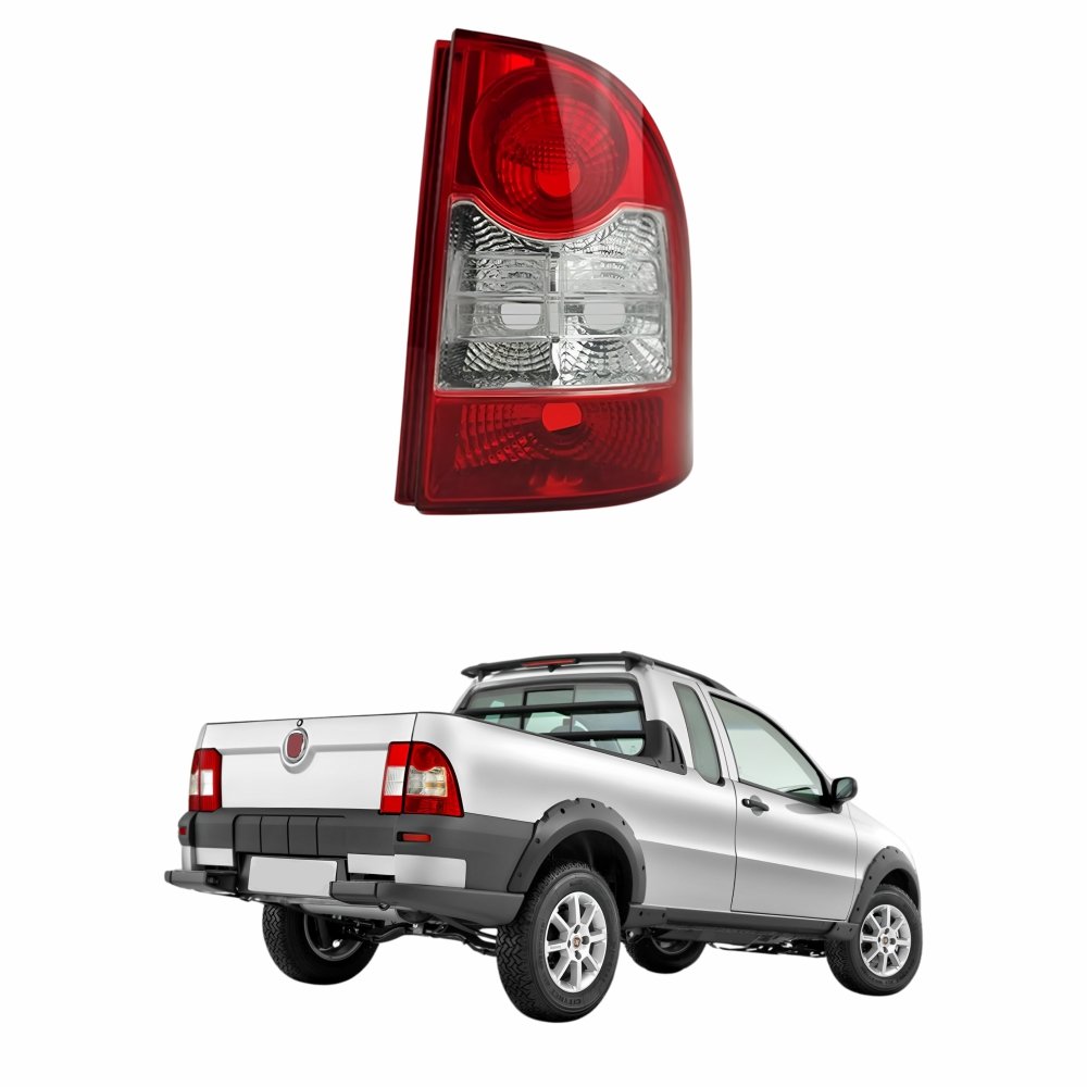 Lanterna Traseira Fiat Strada G4 Working Trekking Adventure Locker 2008 Até 2012 Bicolor Lado Direito Passageiro