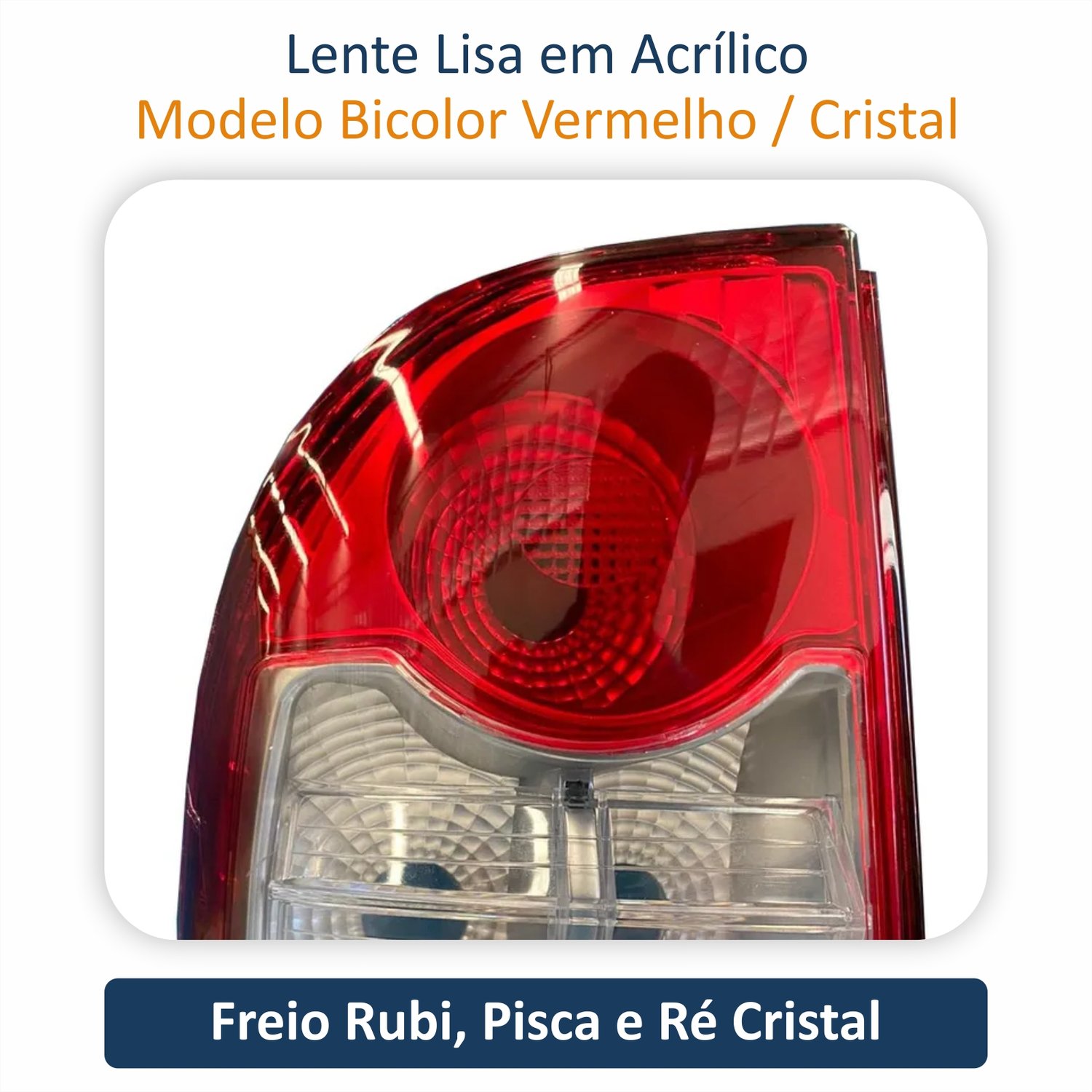 Lanterna Traseira Fiat Strada Working 2009 Até 2013 Bicolor Canto Lado Esquerdo Motorista
