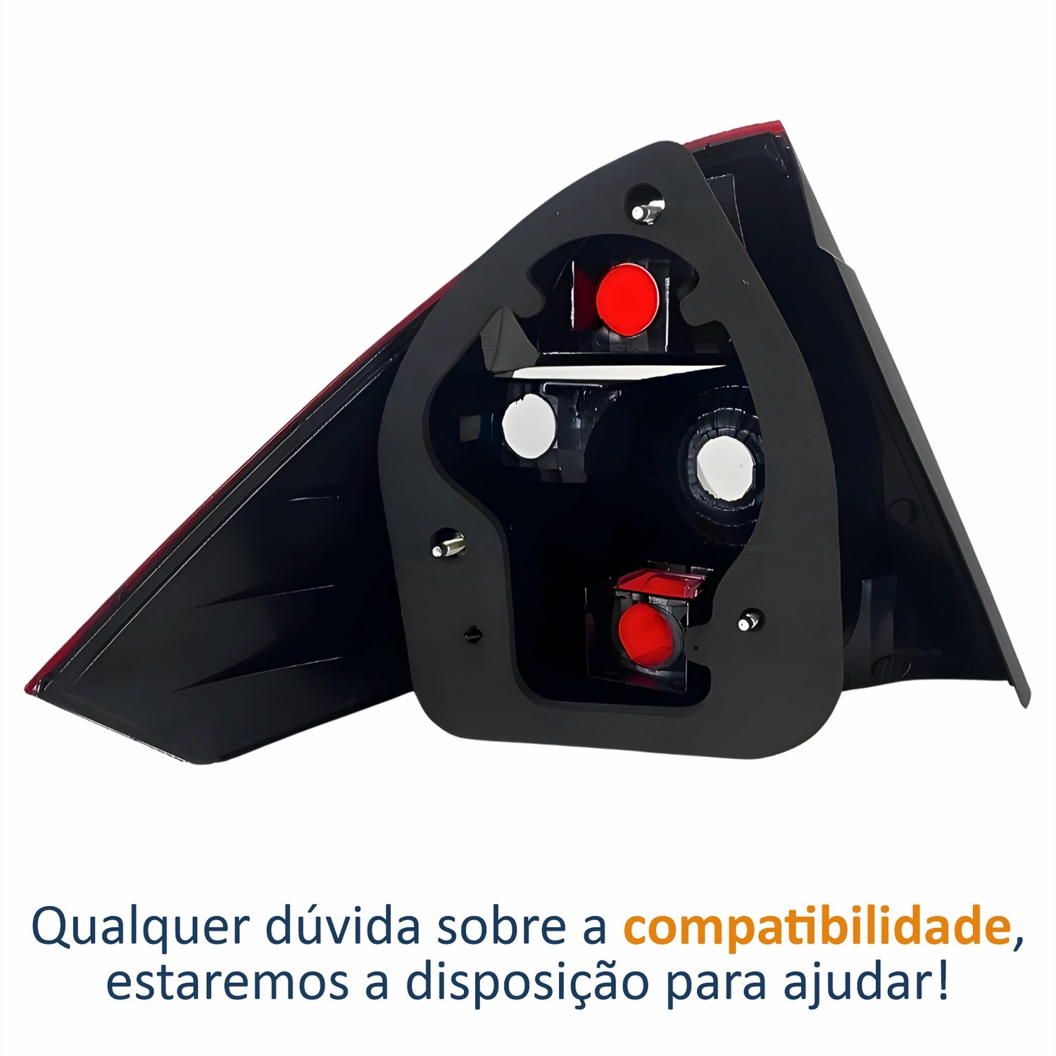 Lanterna Traseira Ford Fiesta Sedan 2003 Até 2010 Bicolor Cristal Lado Direito Passageiro