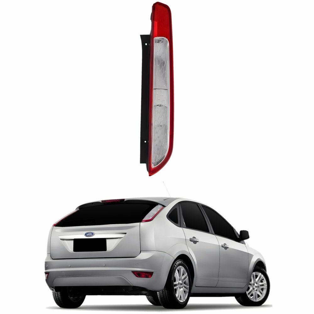 Lanterna Traseira Ford Focus Hatch 2009 2010 2011 2012 Bicolor Cristal Lado Direito Passageiro