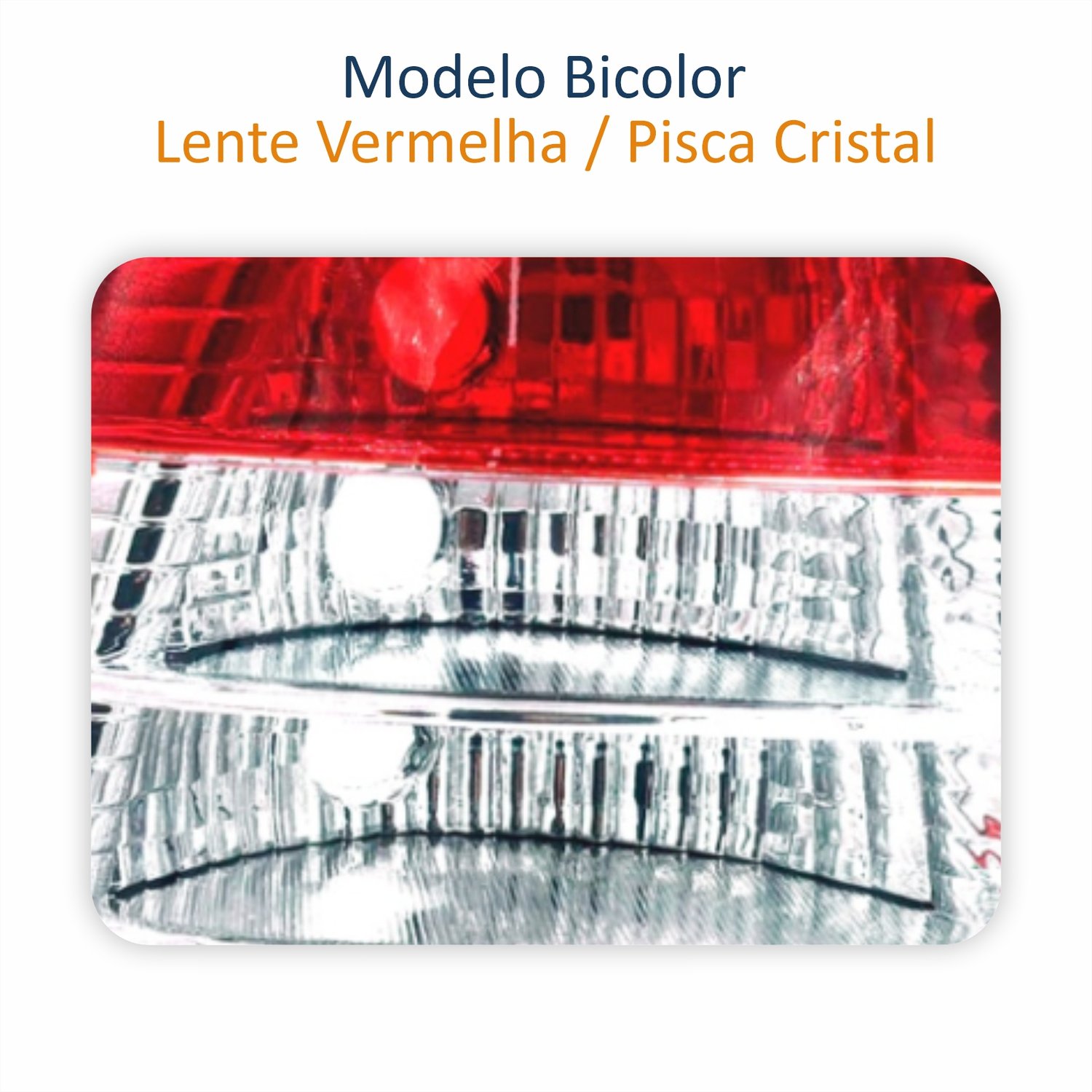 Lanterna Traseira Gm Astra Hatch 1999 Até 2002 Bicolor Cristal Lado Esquerdo Motorista