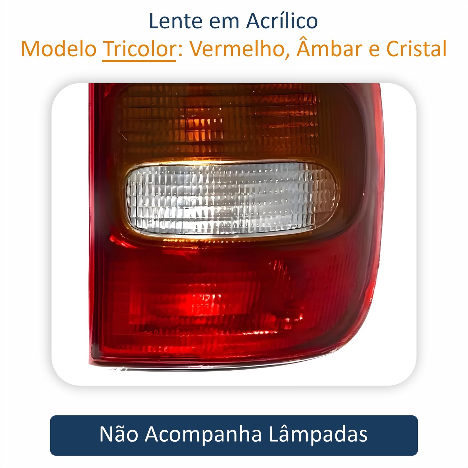 Lanterna Traseira Gm Corsa Hatch Pickup Wagon 1996 Até 1999 Tricolor 4 Portas Lado Direito Passageiro