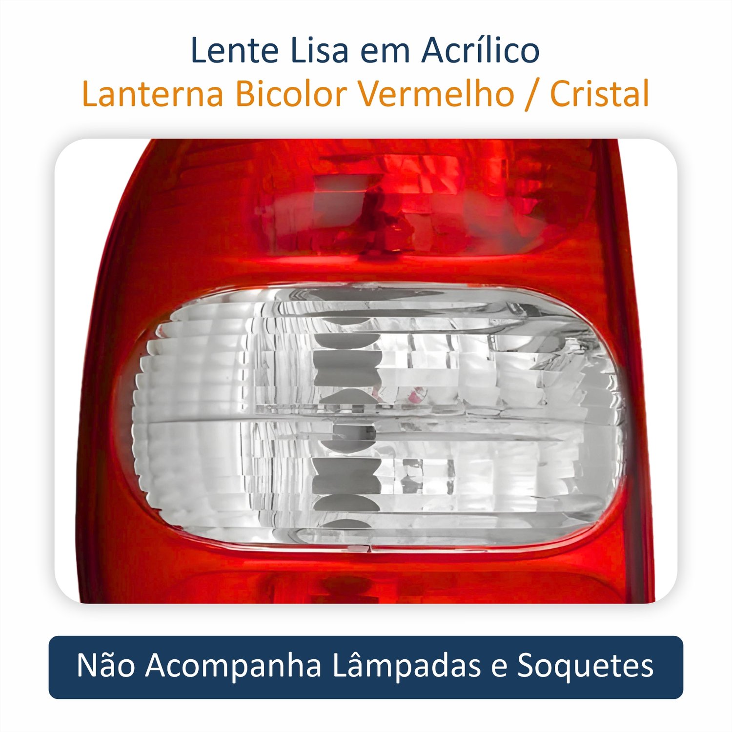 Lanterna Traseira Gm Corsa Sedan Classic 2000 Até 2010 Bicolor Cristal Lado Esquerdo Motorista