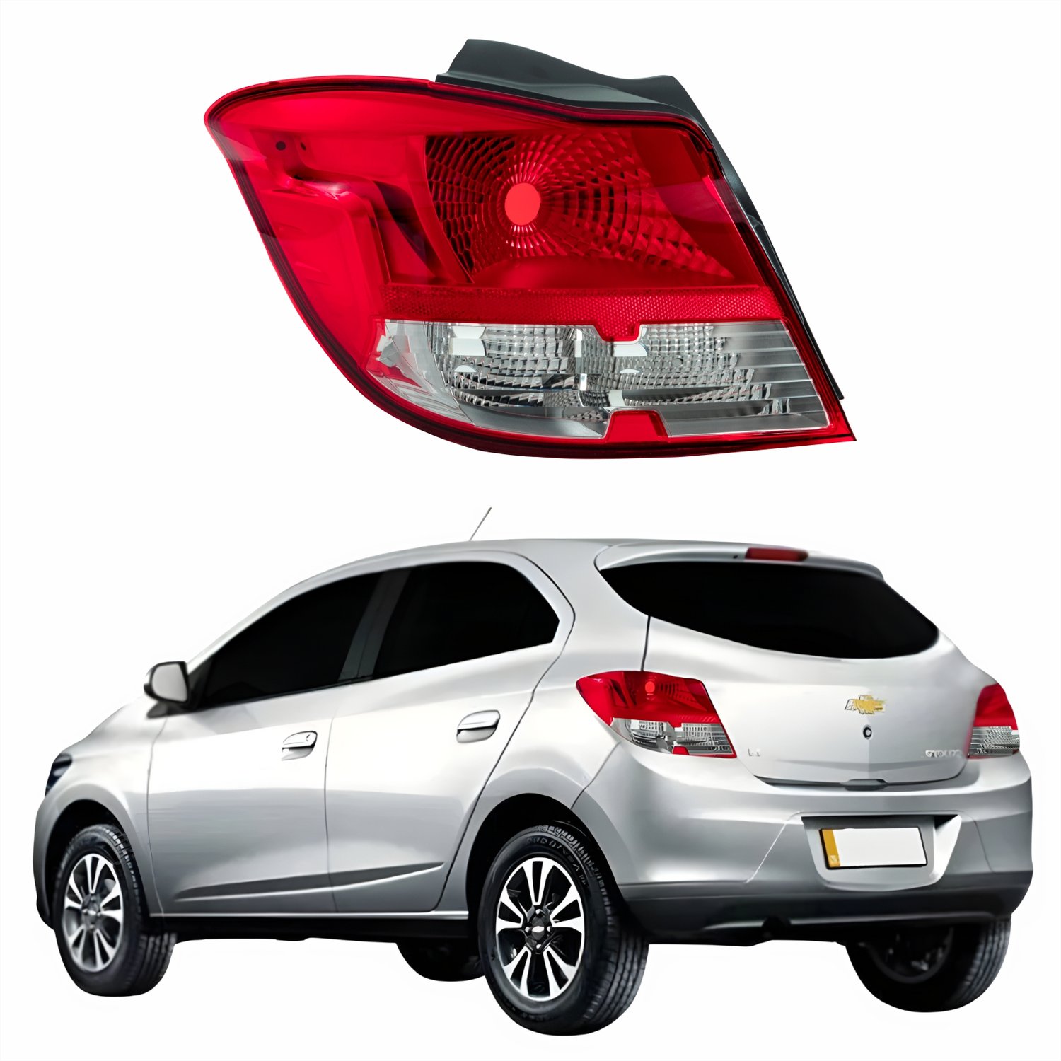 Lanterna Traseira Gm Onix 2012 Até 2016 Bicolor Lado Esquerdo Motorista