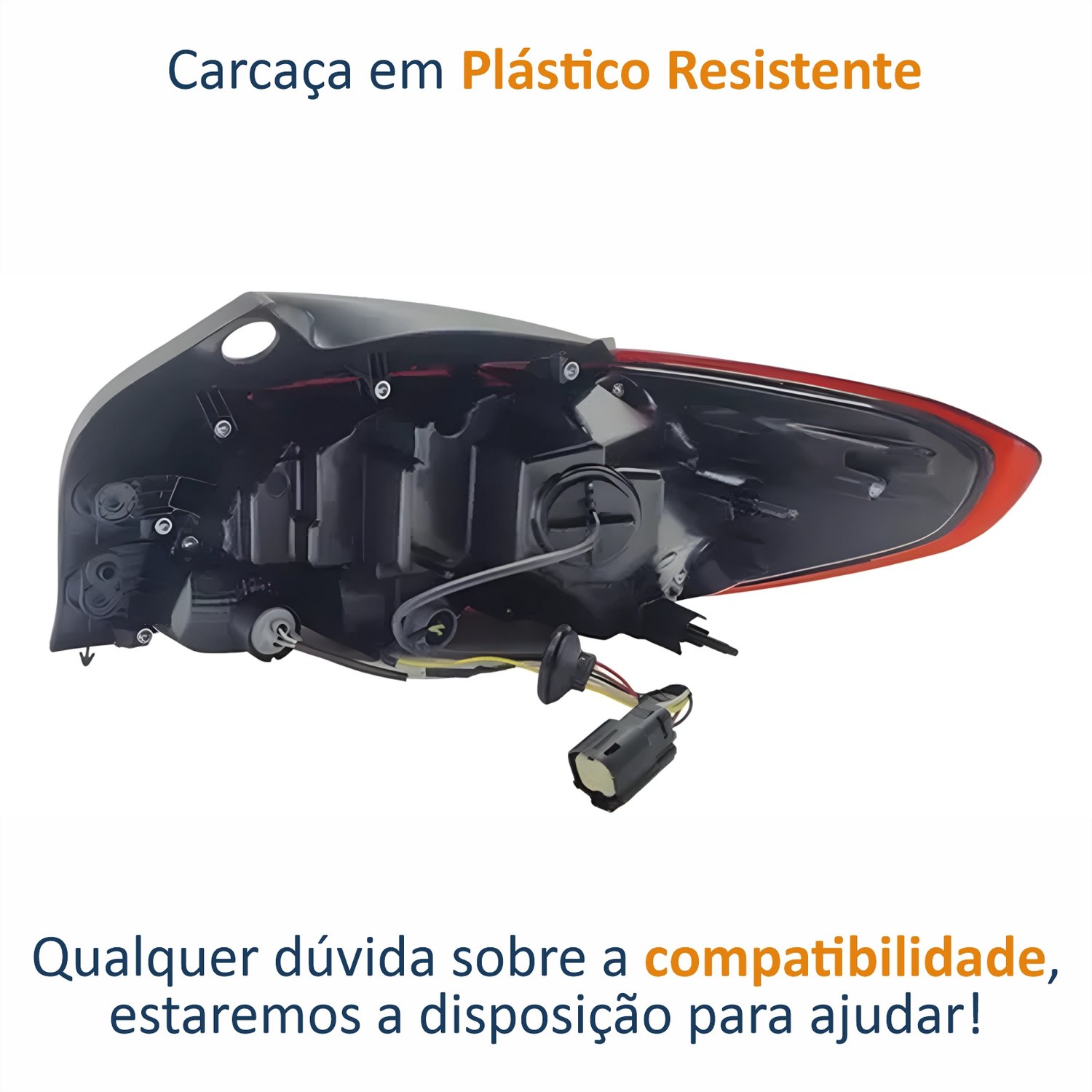Lanterna Traseira Gm Onix Hatch 2020 Até 2024 Bicolor Com Led Lado Esquerdo Motorista