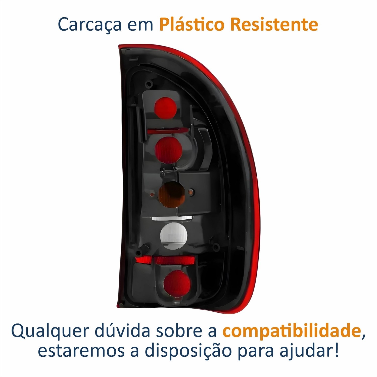Lanterna Traseira Gm Wagon 1996 Até 1999 Tricolor 4 Portas Lado Esquerdo Motorista