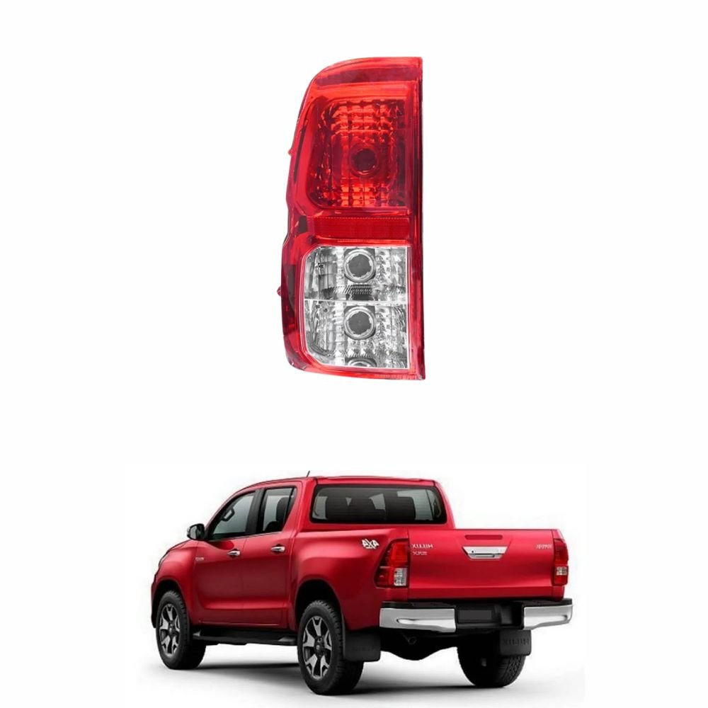 Lanterna Traseira Hilux Srv 2016 2017 2018 2019 Modelo Valeo Bicolor Lado Esquerdo Motorista