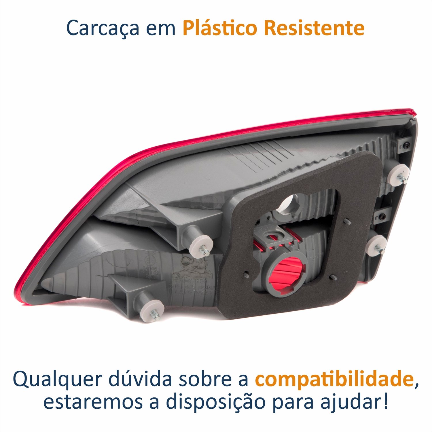 Lanterna Traseira Hyndai Hb20 Hatch 2012 Até 2019 Tampa Bicolor Lado Esquerdo Motorista