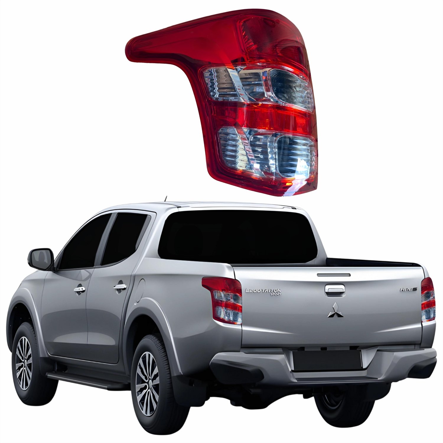 Lanterna Traseira Mitsubishi L200 Triton 2017 2018 2019 2020 Bicolor Lado Esquerdo Motorista