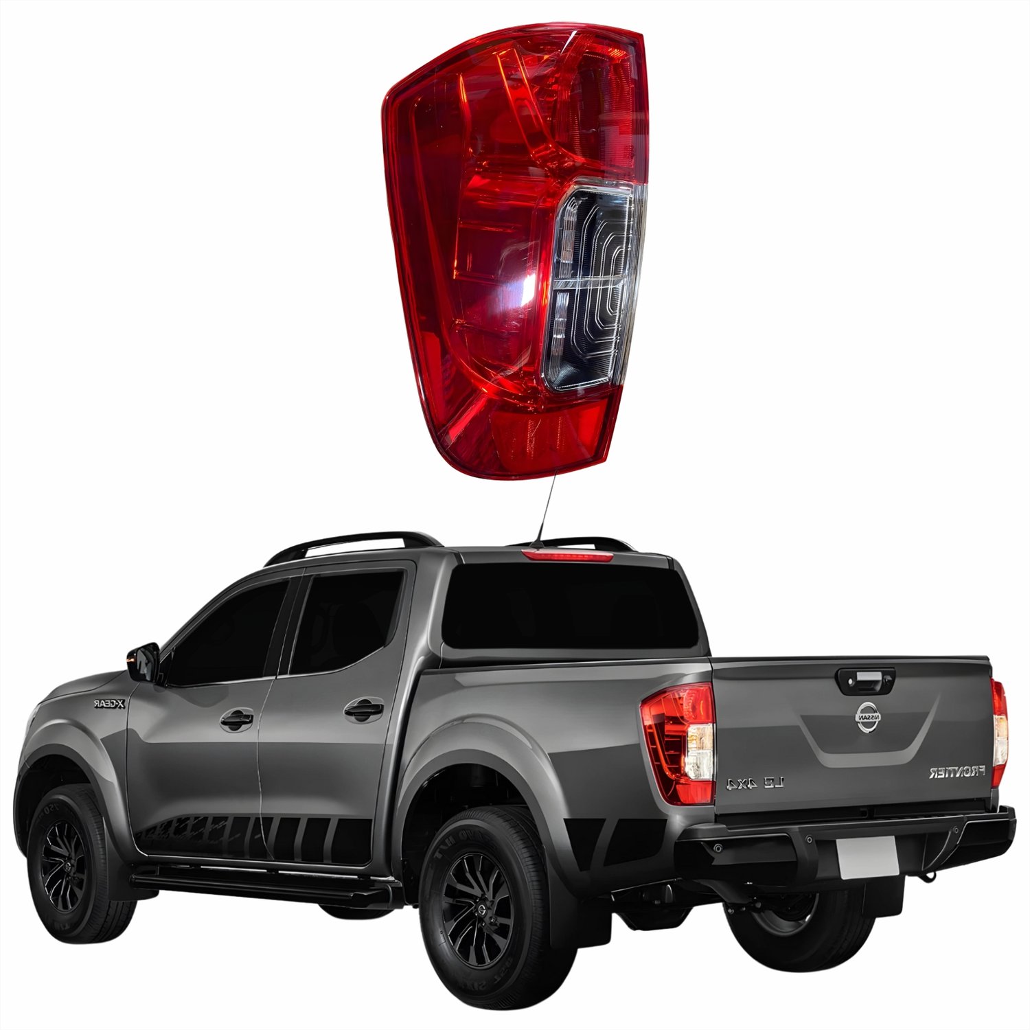 Lanterna Traseira Nissan Frontier 2017 2018 2019 2020 2021 Lado Esquerdo Motorista