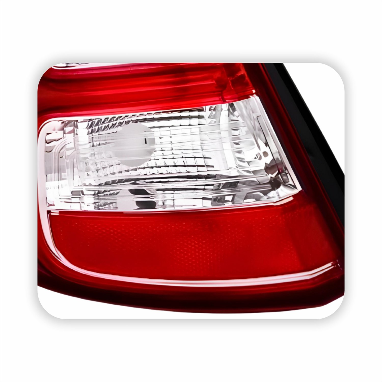 Lanterna Traseira Renault Sandero 2012 2013 2014 Bicolor Com Friso Cromado Lado Esquerdo Motorista