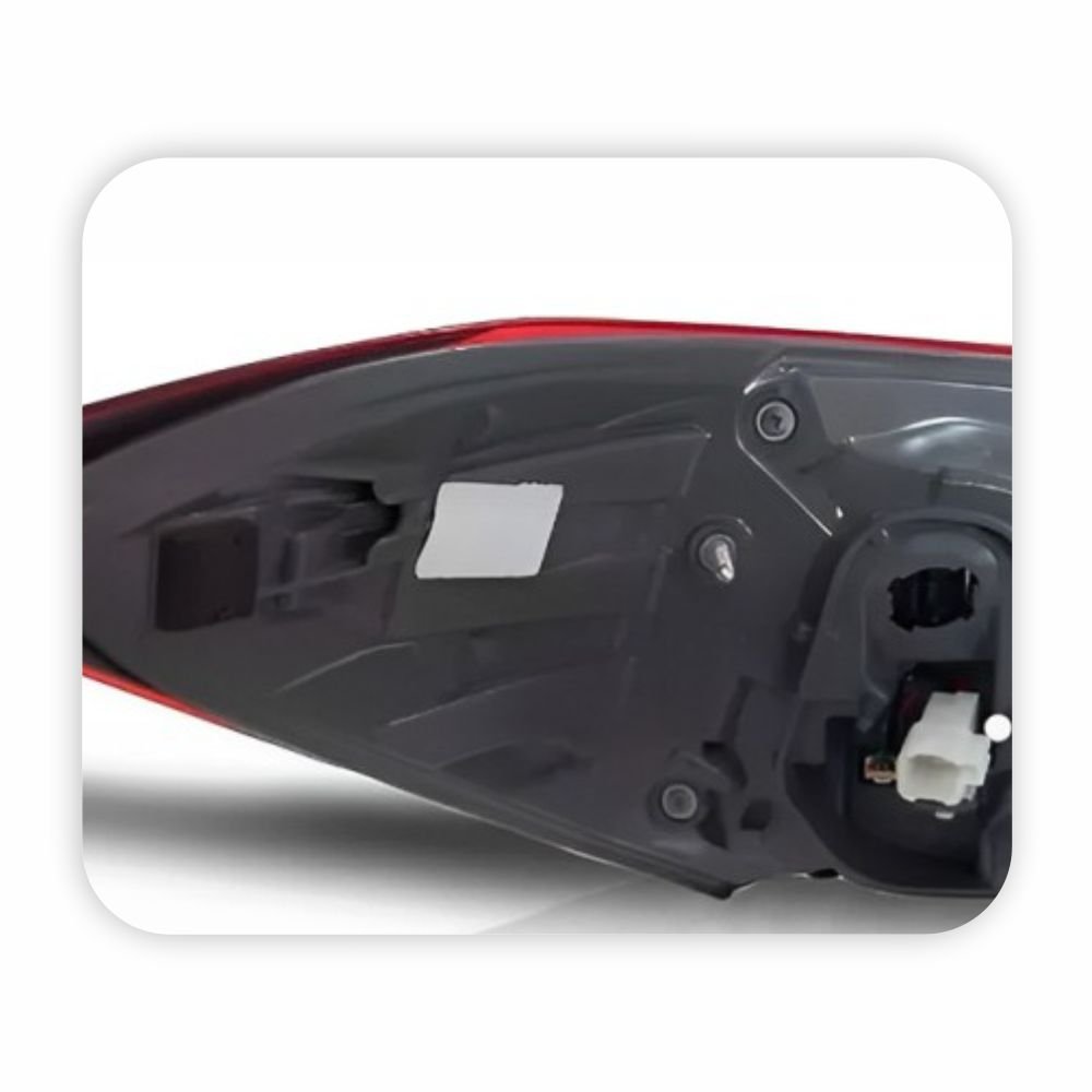 Lanterna Traseira Toyota Corolla 2015 2016 2017 Canto Bicolor Cristal Sem Led Lado Direito Passageiro