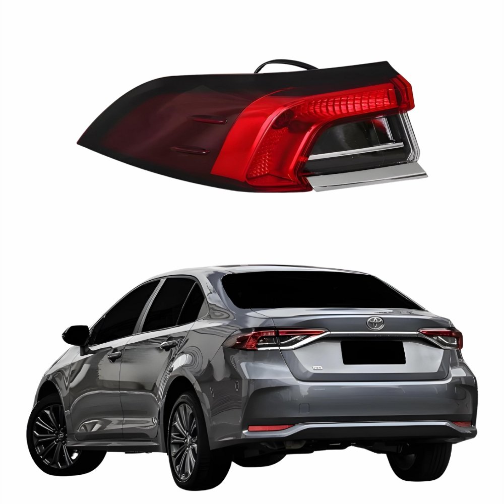 Lanterna Traseira Toyota Corolla 2020 2021 2022 2023 Canto Bicolor Sem Led Lado Esquerdo Motorista