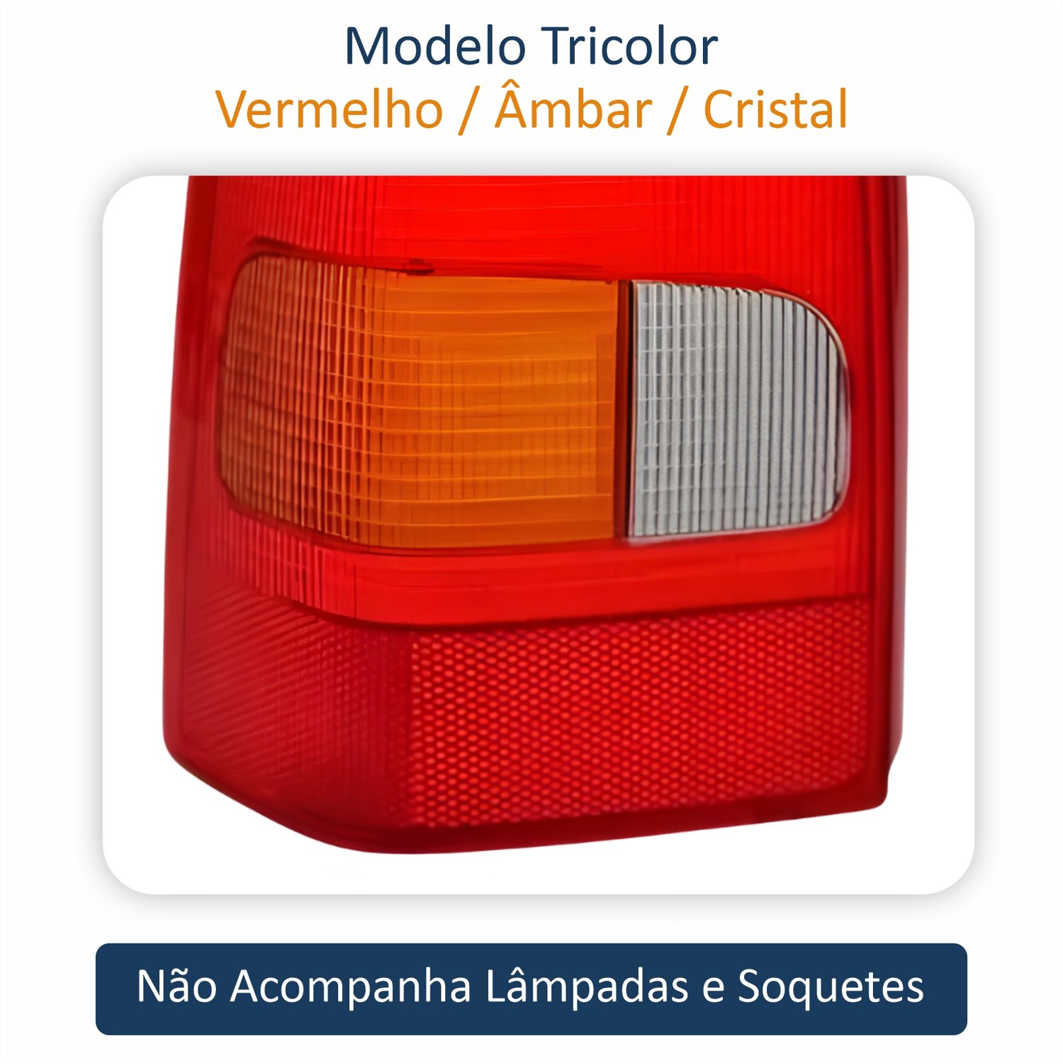 Lanterna Traseira Vw Parati G2 Bola 1995 Até 1999 Tricolor Lado Esquerdo Motorista