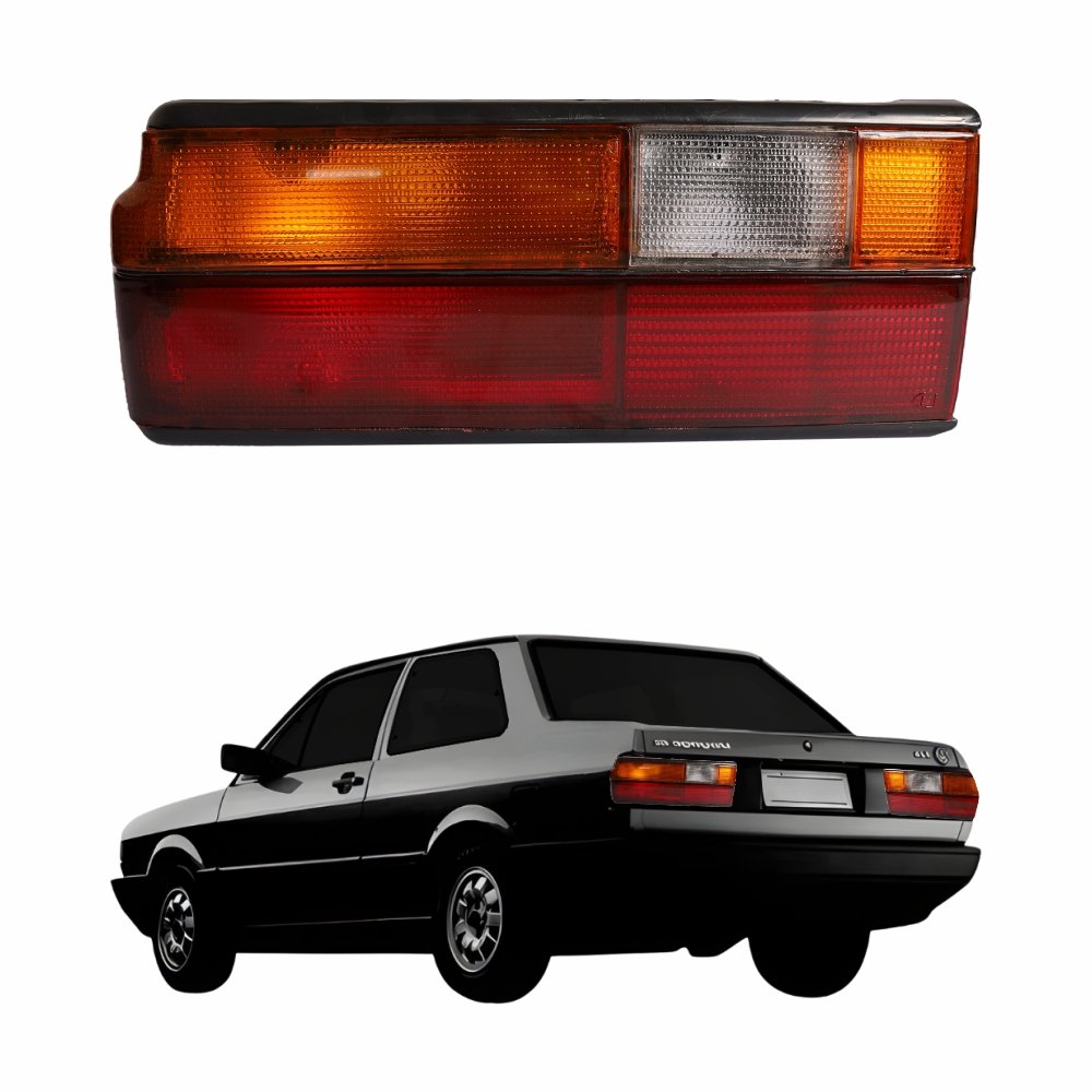 Lanterna Traseira Vw Voyage 1991 1992 1993 1994 1995 Tricolor Lado Esquerdo Motorista